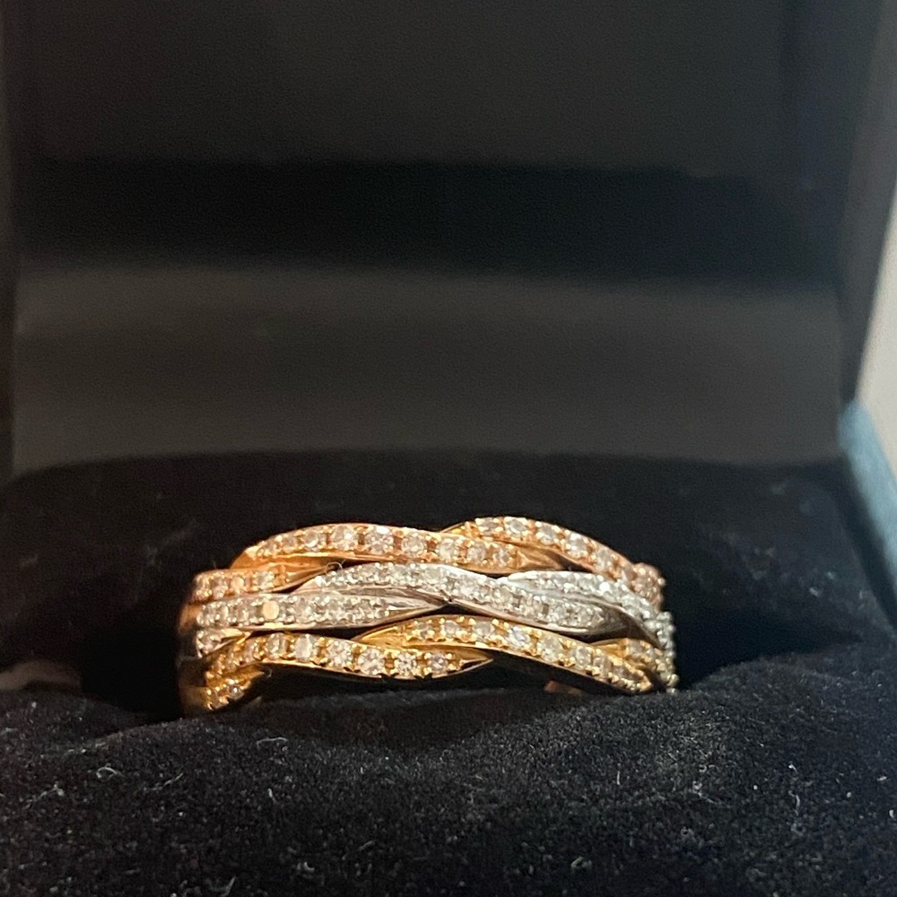 Elegant Effy Tri- Gold Women's Ring